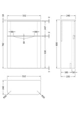 Modern Splash 550mm Satin Blue Floor Standing WC Unit