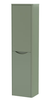 Modern Splash 356mm Satin Green Wall Hung Tall Cabinet