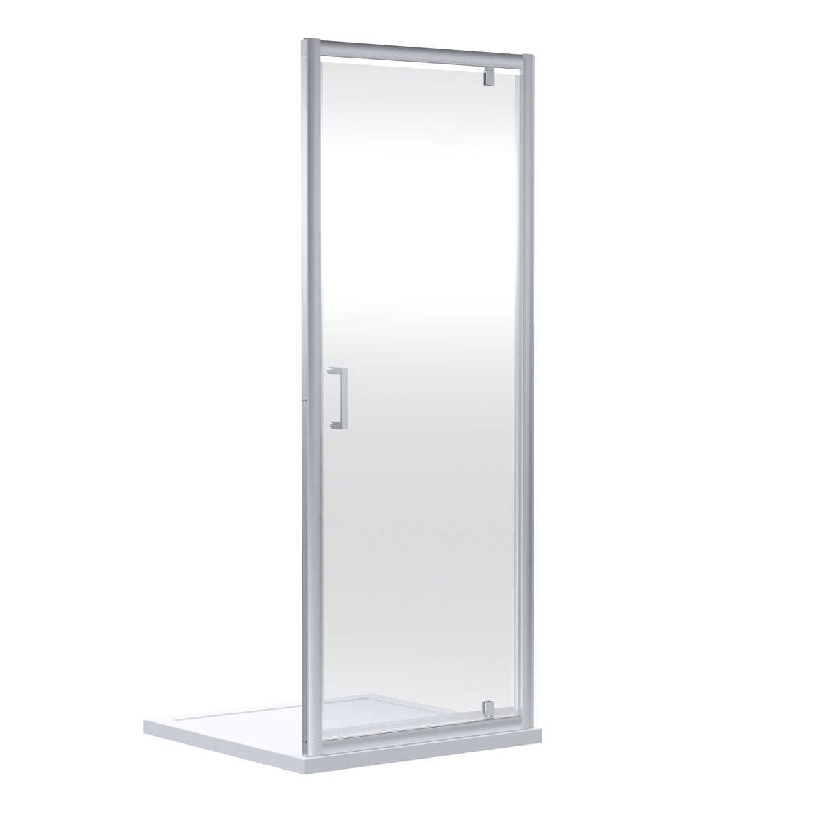 Modern Splash 1000mm Chrome Pivot Shower Door