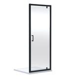 Modern Splash 760mm Matt Black Pivot Shower Door