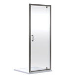 Modern Splash 760mm Brushed Pewter Framed  Pivot Shower Door