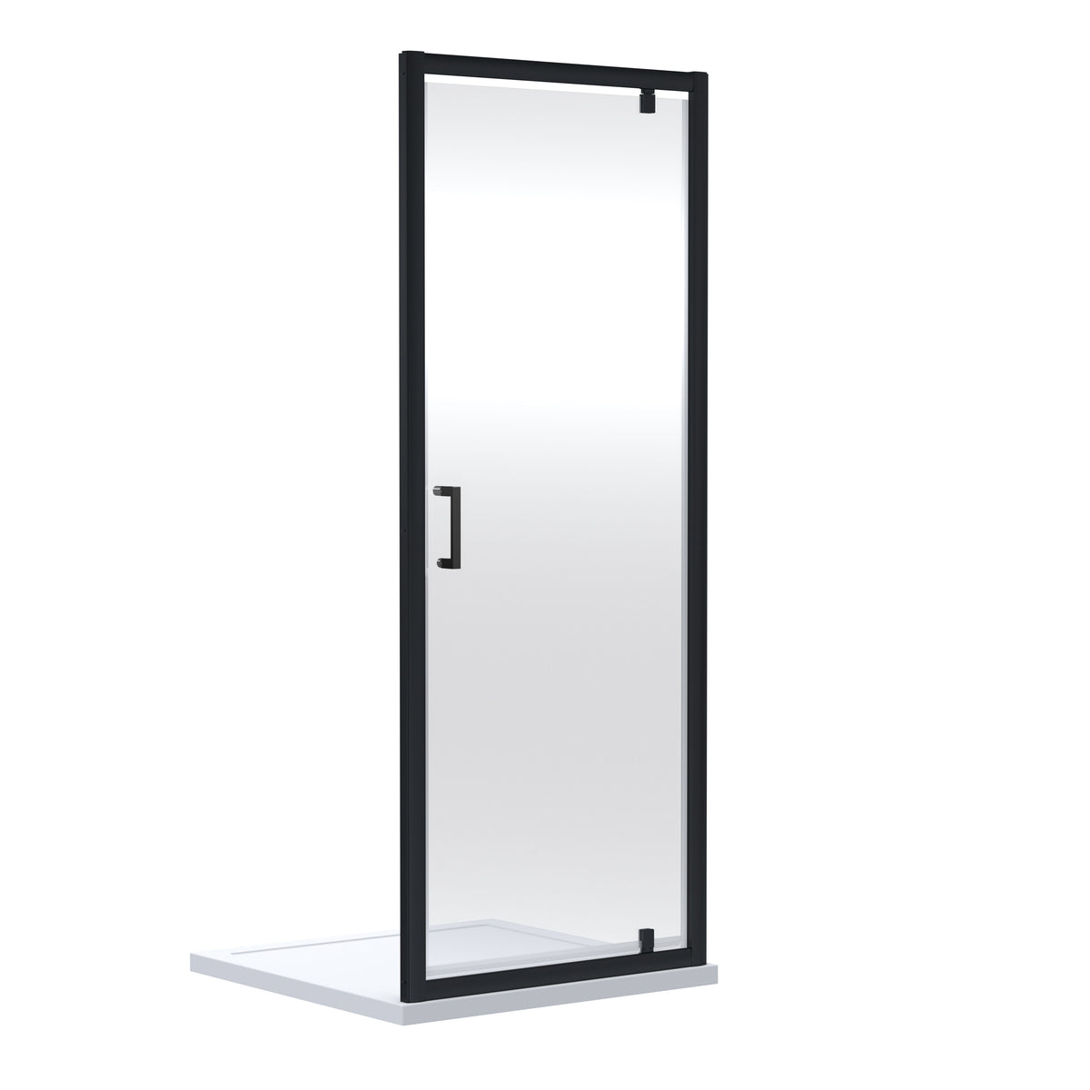 Modern Splash 900mm Matt Black Pivot Shower Door