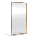 Modern Splash 1700mm Brushed Brass Sliding Shower Door