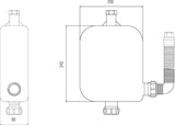 Chrome 4 Tap Hole Hose Retainer