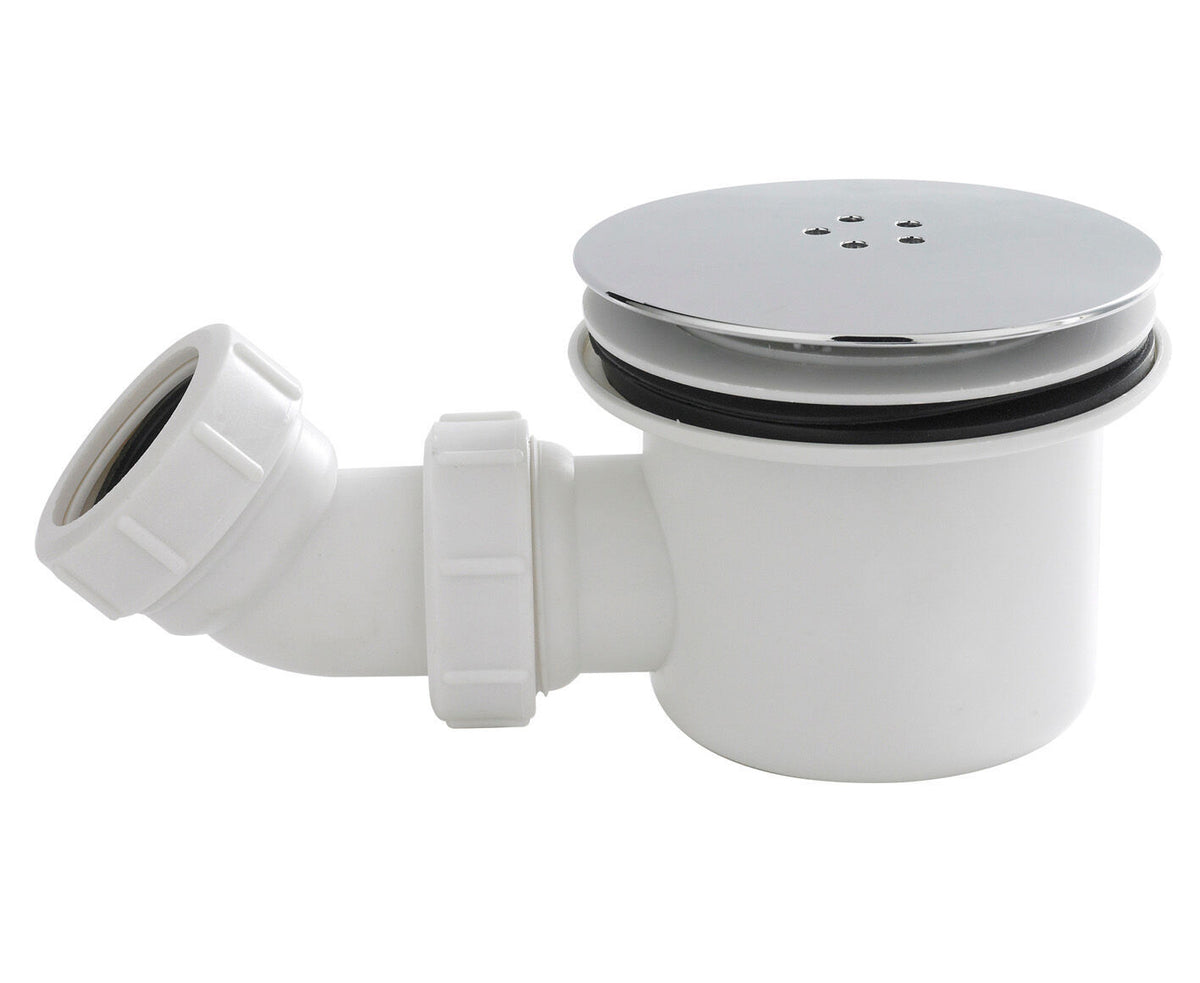 Chrome 90mm Round Fast Flow Shower Waste