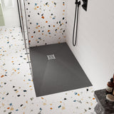Black Chrome 90mm Square Grid  Shower Tray Waste