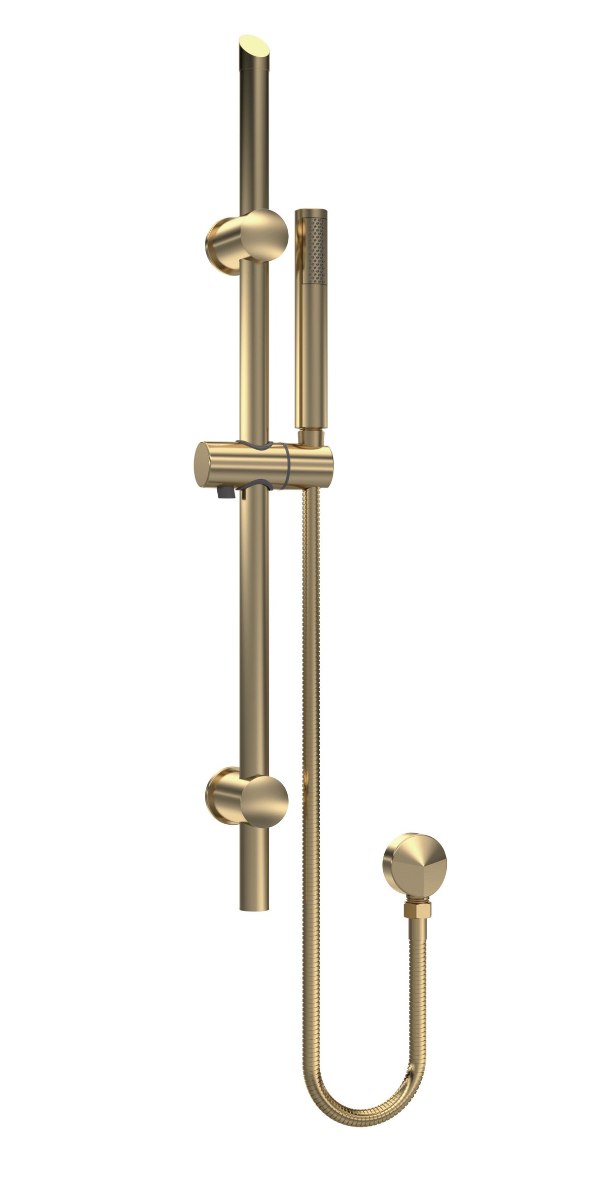 Modern Splash Brushed Brass Slide Rail Shower Kit