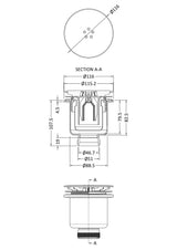 Chrome Fast Flow Shower Tray Waste
