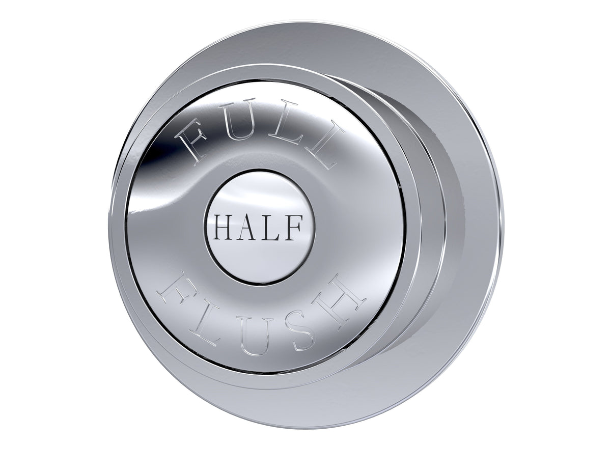 Traditional Chrome Dual Flush Push Button