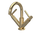 Modern Splash  Brushed Brass Tec lever Mono Basin Mixer with Waste