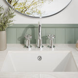 Modern Splash Chrome 3 Tap Hole Basin Mixer With Pop Up Waste