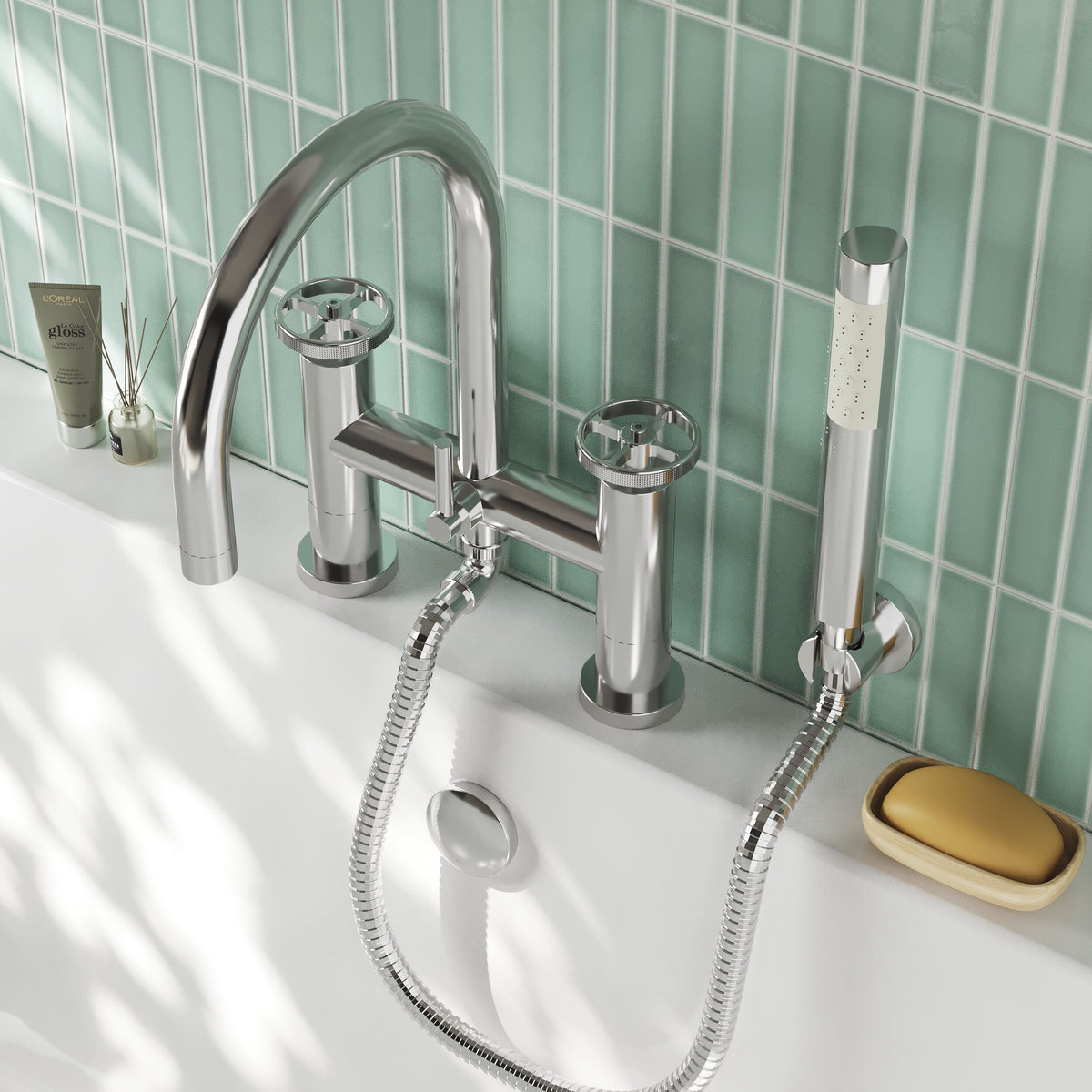 Modern Splash Chrome Bath Shower Mixer