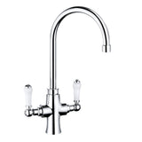 Trisen Rura Chrome Two Handle Kitchen Mixer