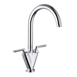Modern Splash  Chrome Two Handle Kitchen Sink Mixer