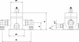Modern Splash Chrome Shower Valve Commercial Isolation Elbows