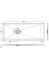 Shower Stone Tray Size