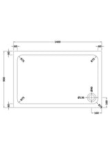 Shower Stone Tray Size