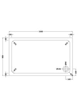 Shower Stone Tray Size