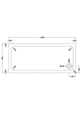 Shower Stone Tray Size