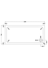 Shower Stone Tray Size