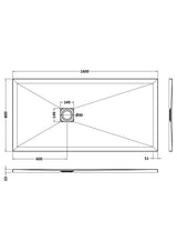 Shower Stone Tray Size