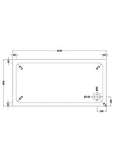 Shower Stone Tray Size
