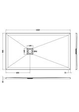 Shower Stone Tray Size
