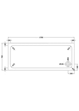 Shower Stone Tray Size