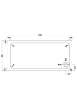Shower Stone Tray Size