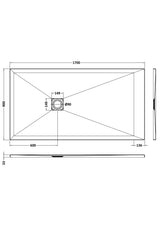 Shower Stone Tray Size