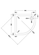 Shower Stone Tray Size