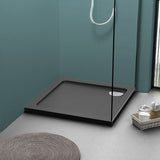 700mm Slate Grey Slimline Square Shower Tray