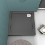 700mm Slate Grey Slimline Square Shower Tray