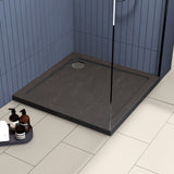 800 x 800mm Slate Grey Slimline Square Shower Tray