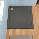 900mm  Slate Grey Slimline Square Shower Tray