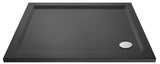 1000 x 760mm Slate Grey Slimline  Rectangular Shower Tray