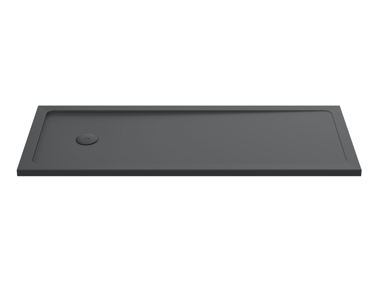 1700 x 700mm Slate Grey Slimline Bath Replacement Shower Tray