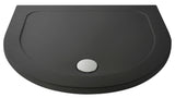 1050 x 950mm Slate Gray Slimline D Shape Shower Tray