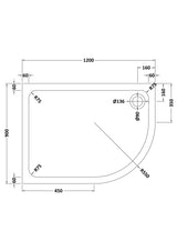 Shower Stone Tray Size