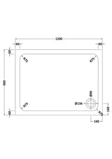 Shower Stone Tray Size