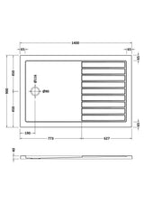 Shower Stone Tray Size