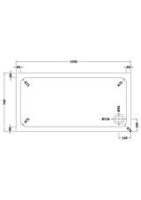 Shower Stone Tray Size
