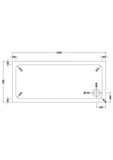 Shower Stone Tray Size