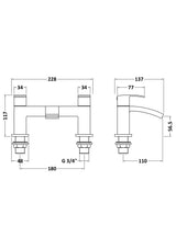 Modern Splash choice Vibe Matt Black Bath Filler