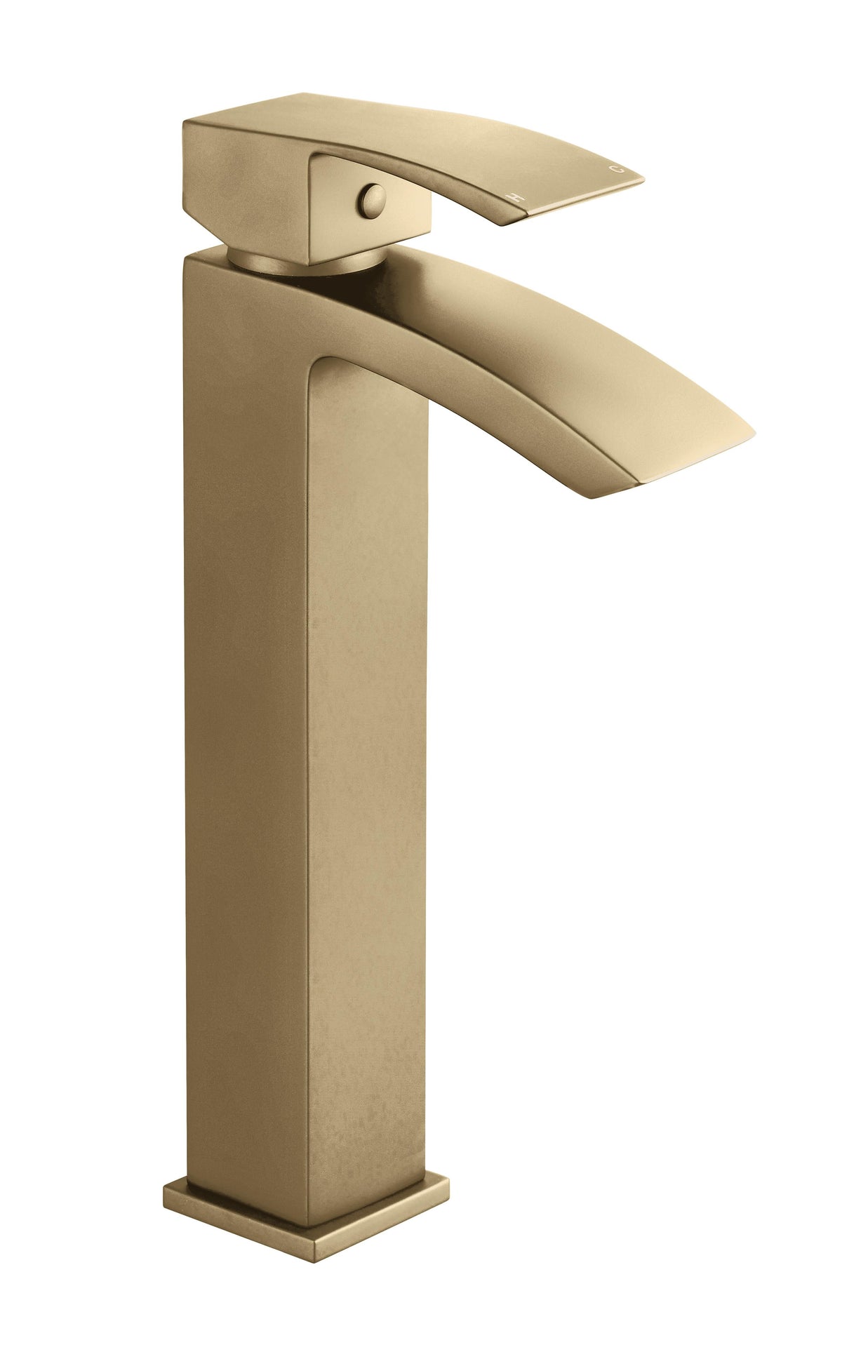 Modern Splash  Vibe Brushed Brass Mono Basin Mixer
