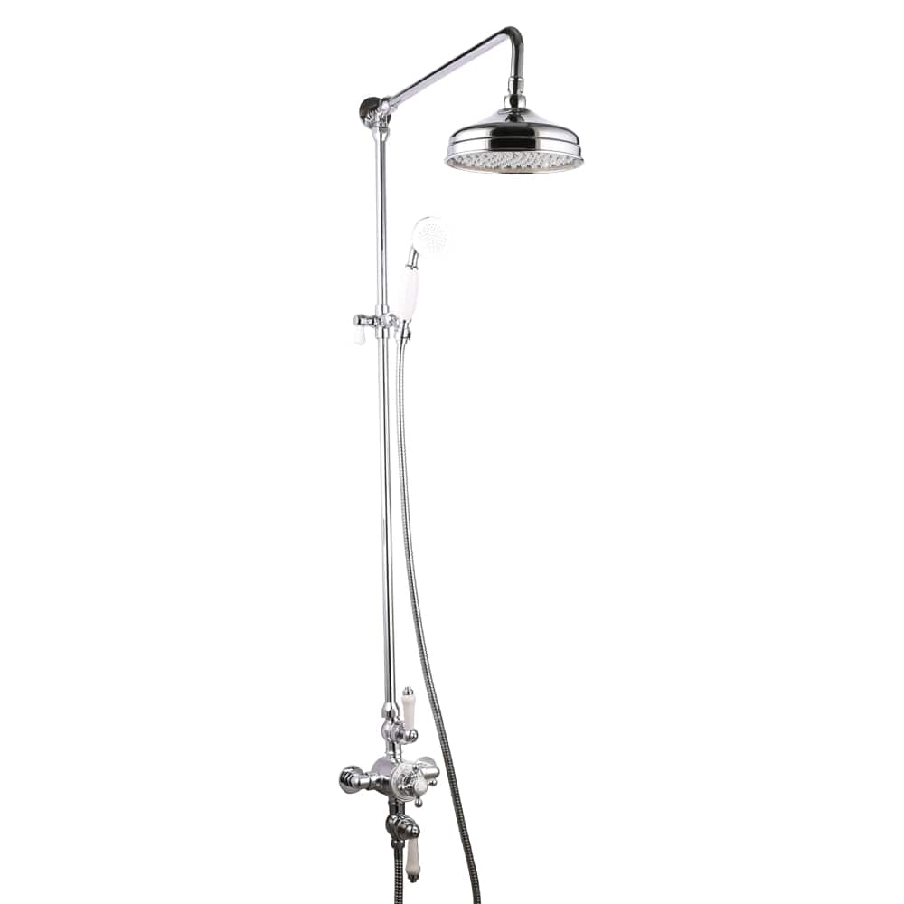 Trisen ShalmaChrome Traditional Exposed Thermostatic Shower Set