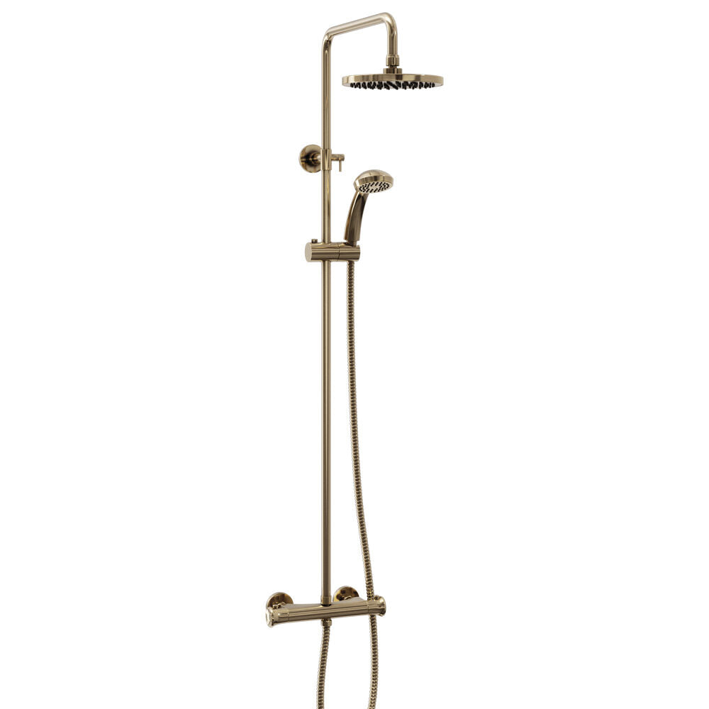 Trisen Brushed Brass Shower Slide Rail Kit