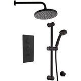 Modern Splash Black Concealed Thermostatic Shower Set