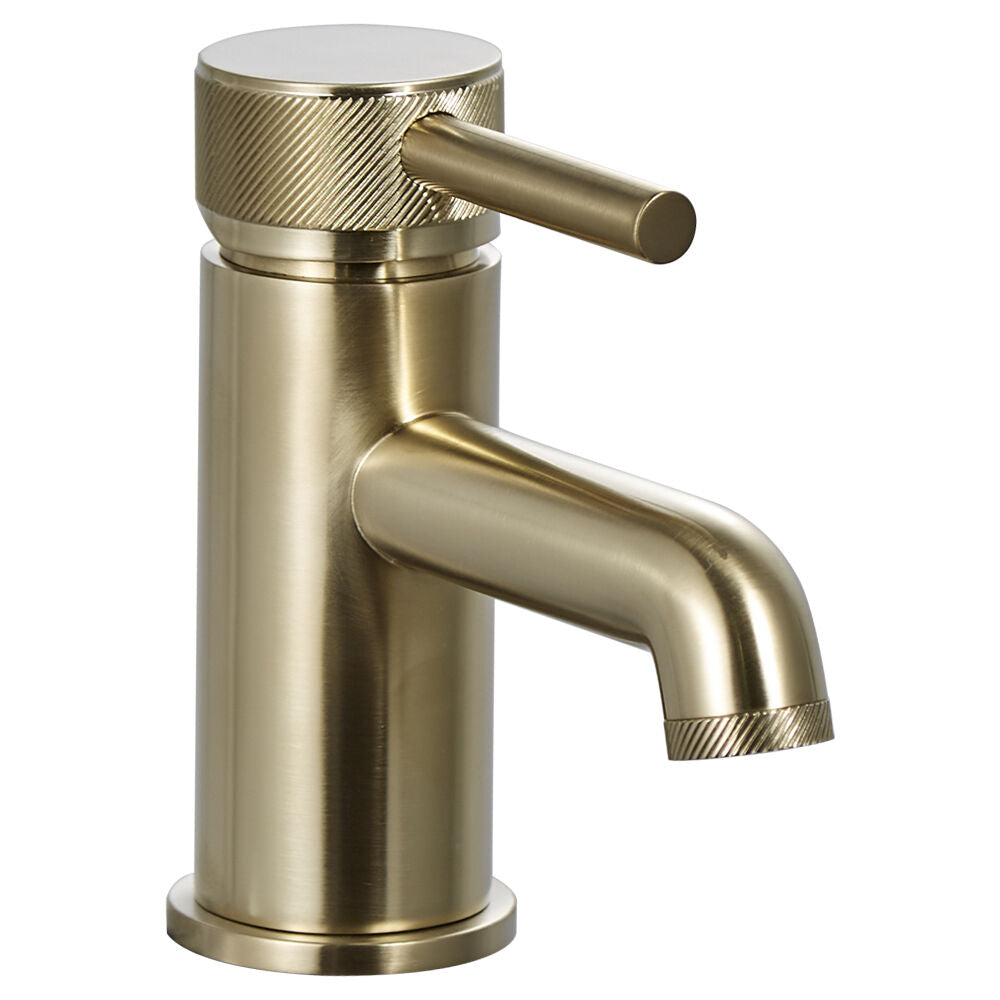 Modern Splash  Brushed Brass Basin Mixer