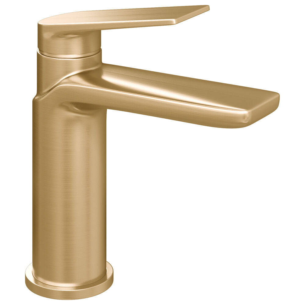 Trisen Brushed Brass Mono Basin Mixer